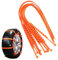badaren Cadenas Coche Nieve, 10 Cadenas de Nieve Universales Antideslizantes Emergencia para Automóviles Adecuadas para Automóviles/Camiones/Suv, Se Pueden Usar en Caminos con NieveBarro (naranja A)