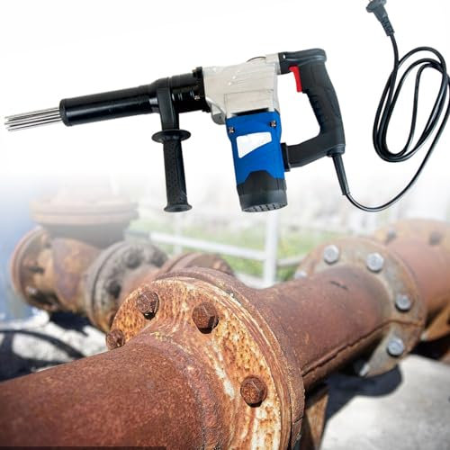 YJKKZQLB Pistola desoxidante de Aguja eléctrica, máquina de eliminación de óxido, 1100 W, Pistola desoxidante de Aguja de Alta Potencia, Pistola desoxidante de Aguja de Grado Industrial (220 V)