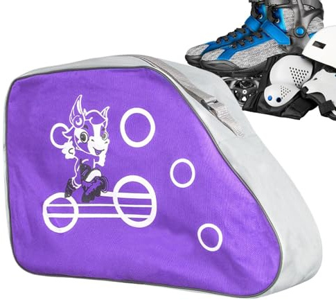 Bolsa de patinaje sobre hielo, bolsa de patinaje artístico transpirable, accesorios para patines de ruedas, mochila ajustable para niños y niñas