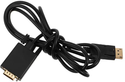 SECFOU 1.8m Displayport to Vga Cord Laptop to Monitor Cable to Vga Adapter Easy Plug and Play