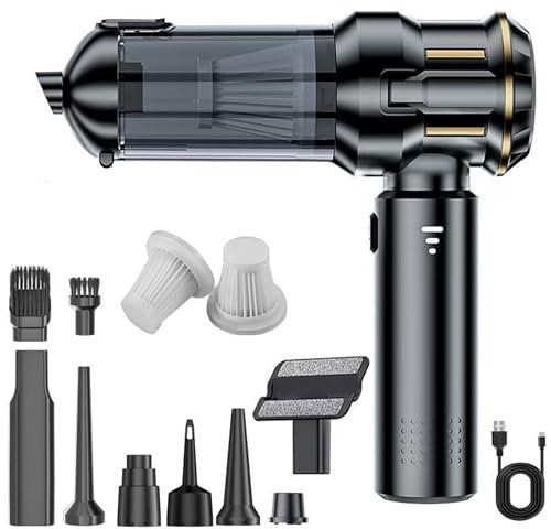 ZMURED Handstaubsauger Akku 4-in-1,22000PA Handstaubsauger Kabellos，3-Gang 210000 U/min Elektrische Staubgebläse Druckluft für Auto, Küche, Sofa, Büro, Haus& Tierhaar Reinigung