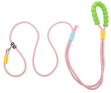 CAPASTEC Laisse pour Chien sans Les Mains, Laisse Ajustable Multifonction À La Taille Bandoulière, Laisse Course 2,5M 8,2Ft, Poignée Mousse Chien Petite, Moyenne Grande Taille, Rose Vert