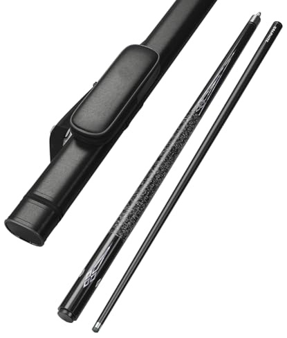 YWRU Taco de Billar Fibra de Carbono 148CM Punta de10mm/11.5mm/13mm Profesional Snooker Pool Cue 1/2 Taco De Piscina Arce Hecha A Mano 19-20oz(Size:10mm,Color:#2)