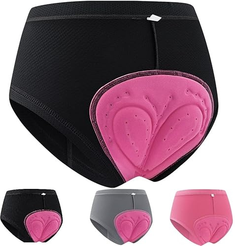 Awlve Culotte Femme Gel 5D Ozalo Gsx - La première Culotte Vraiment conçue la Gel Rembourré Cuissard Femme légère et Respirante pour Vélo VTT Moto (Noir,M)