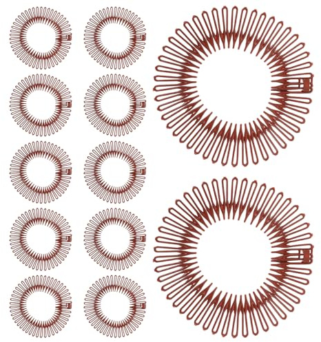 Peine Invisible para Cabello 12 Piezas, Plástico Resina