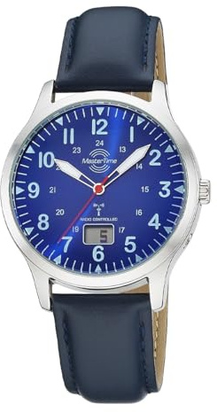 Master Time Funk Quarz Herren Uhr Analog-Digital mit Leder Armband MTGA-10958-32L