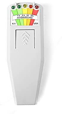 Contatore Geiger, EMF Digitale del rivelatore di radiazione del campo elettromagnetico del misuratore del misuratore digitale LCD. Dosimeter Tester K2 Ghost Meter EMF Rivelatore(White)