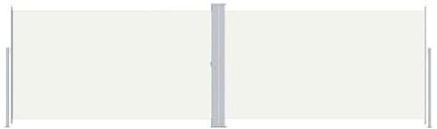Frdhee Ombrellone da piscina per esterni, tenda laterale allungabile, crema, 180 x 600 cm, per giardino, terrazza, cortile, piscina e spiaggia