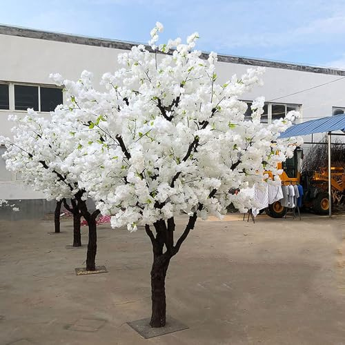 AityBuy Impresionante Árbol De Cerezo Artificial Realista, Árbol De Flores De Simulación para Decoración Interior/Exterior, Planta Falsa Hecha A Mano 0.8×0.6m