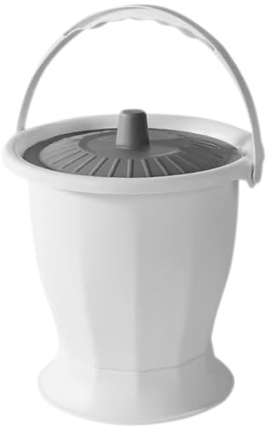 MAGICLULU Portable Plastic Chamber Pot with Lid and Seal, Adult Portable Urinal Potty for Home and Travel, Lightweight Plastic Spittoon Urinal Suitable for Disabled and Elderly Use