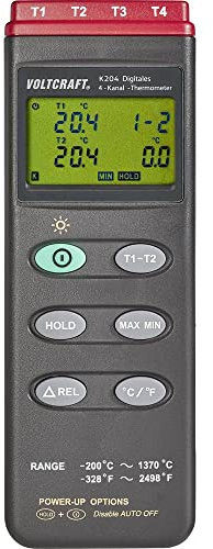 VOLTCRAFT K204 Temperatur-Messgerät -200 - +1370 °C Fühler-Typ K
