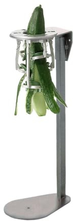 Louis Tellier Epoxy Peeler On Stand for Cucumbers | Sturdy countertop base speeds up vegetable prep, ensuring uniform results for busy commercial catering environments.