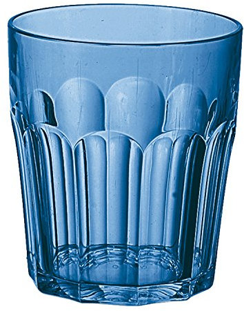 Guzzini Bicchiere Piccolo Happy Hour, Blu Mediterraneo, Ø8 x h9 cm