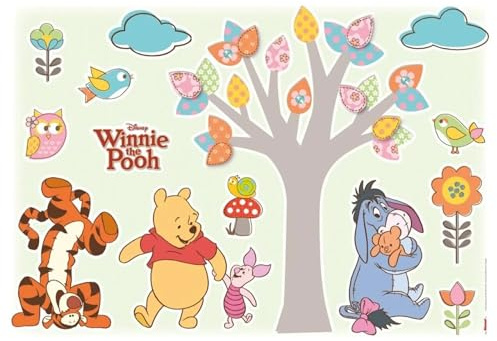Komar Disney Deco-Sticker WINNIE POOH NATURE LOVERS | 50 x 70 cm- Wandtattoo, Wandsticker, Wandaufkleber, Wandbild, Winnie Puh, Kinderzimmer | 14014h