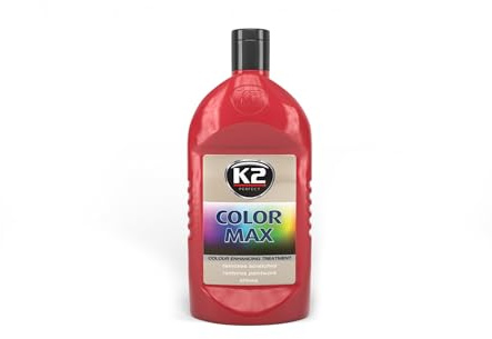 K2 Farbwachs rot, Wachspolitur mit Carnauba zum Ausbessern, Lackpolitur 500ml