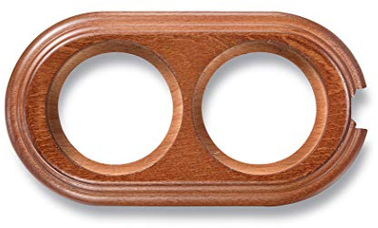 Fontini 30822212 Peana 2 Elementos para Instalación Vertical con Entrada Tubo, Madera de Haya Envejecida