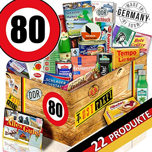 DDR Geschenkbox/Spezialitätenbox/Geburtstag 80 / Geschenk Box Mama
