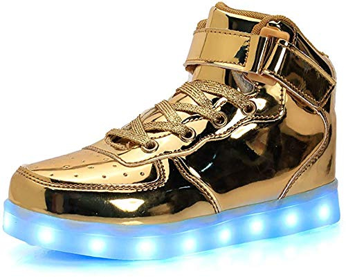Small garlic LED Chaussures Unisexe Homme Femme Lumineux Sports Baskets 7 Couleur USB Charge LED Chaussures Lumiere Clignotants