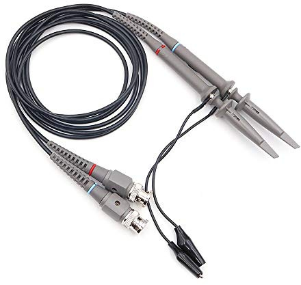 DollaTek 2Pcs P6100 Oscilloscope 100MHz Probes Clip Cable mit Clip-Tastköpfen mit BNC-zu-Mini-Grabber-Messleitungen für die meisten Oszilloskope