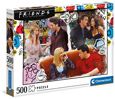 Clementoni 35090, Friends Puzzle for Children and Adults - 500 Pieces, Ages 10 Years Plus Multi Coloured
