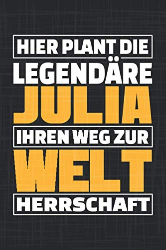 Julia: Personalisiertes Notizbuch / Vorname Julia / liniert / 120 Seiten / A5