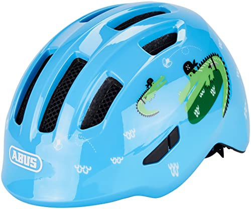 ABUS Unisex Fahrradhelm, Hellblau (Blue Croco), M (50-55 cm)