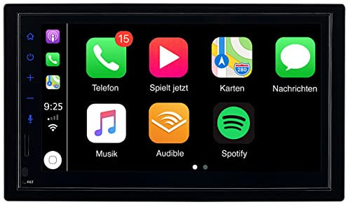 Creasono Autoradio mit Navi: 2-DIN-Autoradio mit Apple CarPlay, DAB+, Freisprecher, 17,1-cm-Display (2DIN Radio Carplay, Auto Navi, Freisprecheinrichtung)