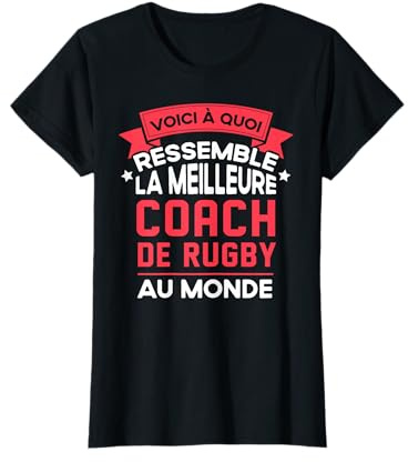 Humour Entraîneur de rugby Super Coach Rugby Merci Coach Qui Chire T-Shirt