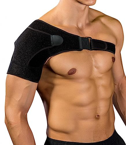 NIBHZ Soporte de Hombro para Manguito Rotador Roto con Almohadilla de Presión Doble, Alivio del Dolor de Hombro y Recuperación Acelerada para Hombres y Mujeres