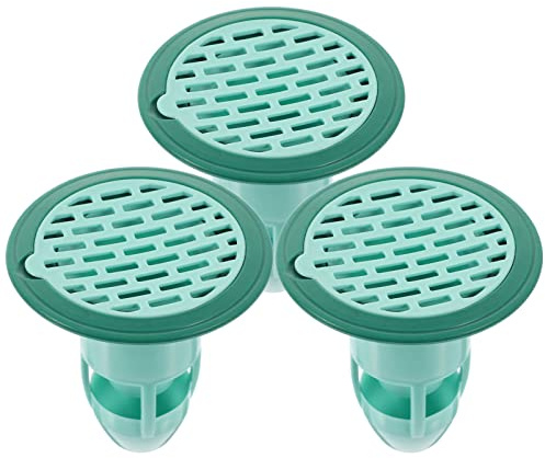 Drain Backflow Core 3pcs Hair Drain Catcher Bathtub Drain Strainer Rubber Hair Catcher for Shower Round Drain Stopper for Tub Kitchen Home Pink Backflow Preventer Plug (Color : Green)