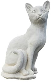 OUTLET DEL GIARDINO Statua Gatto Grande Commemorazione Animali Altezza 20 Cm - Base 19x18 - Peso 11 Kg