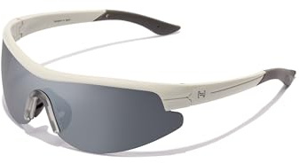Hawkers ACTIVE, Occhiali da sole Unisex - Adulto, Polarizzato Bianco Cromato, Taglia unica