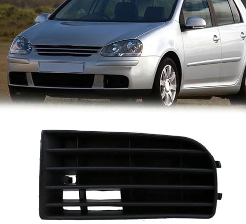 Bayyee Front Side Bumper Lower Fog Light Grill Cover for 2004-2009 VW Golf Rabbit (Left (Driver) Side)
