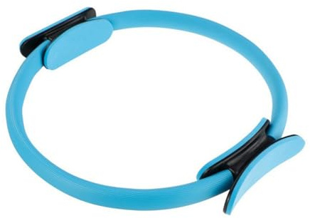 Zephylix Anillo de pilates para fitness, 38 cm, anillo de yoga, círculo mágico con asas acolchadas dobles para tonificar brazos, muslos, piernas y núcleo, azul