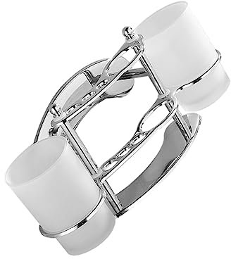 Mikinona Soporte para Cepillos De Dientes y Taza De Acero Inoxidable Doble, Soporte De Pared Resistente Humedad, para Baño y Enjuague Bucal, Ahorro De Espacio y Organización