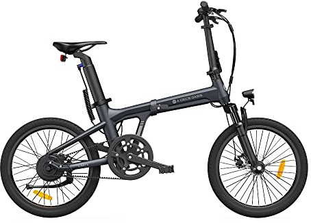 A Dece Oasis ADO e-Bike Air20S Elektrofahrrad, ebike Damen/ebike Herren,Bike,klapprad,E-Faltrad Riemenantrieb,17,5 kg, ADO Smart APP,2,4 LCD,20 Zoll,klappbar (Grau)