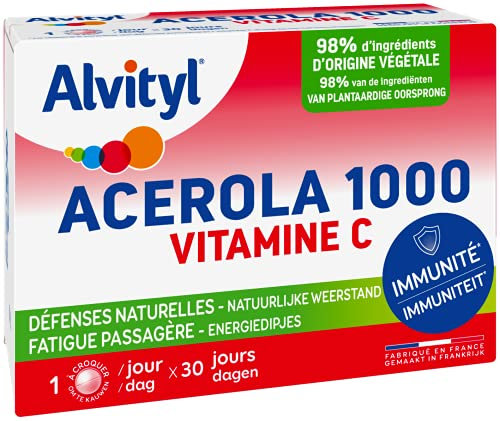 Alvityl - Comprimés Acerola 1000 - Acerola - Vitamine C - 30 comprimés 1/jour