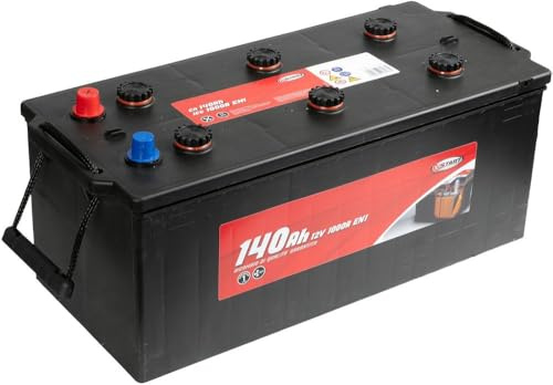 Start 140Ah 12V 900A lastbilsbatteri specifikt för vänster positiva poliga lastbilsfötter
