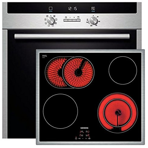 Siemens Four Acier inoxydable hb43gs540 + Verre De Cuisson En Céramique et645hn17e, EEK : A