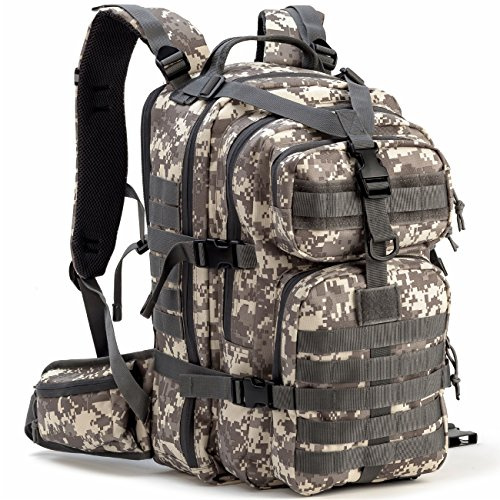 Gelindo Unisex militärryggsäck militär taktisk ryggsäck, 35 l, kamouflage
