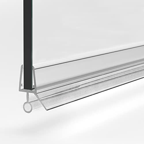 Duschdichtung 80cm Dichtung Dusche für 6mm, 7mm und 8mm Glasdicke, Duschtürdichtung M4 Duschkabinendichtung PVC, Duschdichtungsprofile transparent Duschtür Dichtung mit Gummilippe