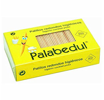 Palabedul Palillos higiénicos Redondos a Granel 12 Cajas de 800 Unidades Cada una