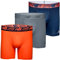 New Balance Men's 6 Boxer Brief Fly Front with Pouch, 3-Pack