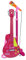 Bontempi | ElectroGroove con Microfono - Chitarra Rock Elettronica per Vibrazioni Potenti e Ritmi Innovativi, Rosa, 225x225x1120 mm