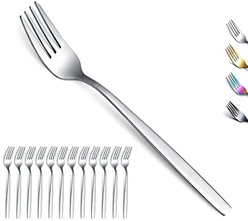 Berglander Edelstahl Gabelset von 12 - Modernes Besteck Set Mit Gabeln und Löffeln