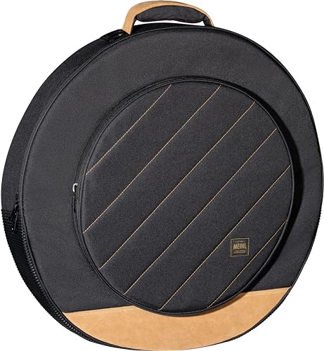 Meinl Cymbals Classic Woven Cymbal Bag – Schlagzeug Becken Tasche 22 Zoll (55,88cm) mit Rucksackgurten und Hihat Fach - inklusive 3 Beckentrenner – Drum Zubehör, Schwarz (MCCB22GY)