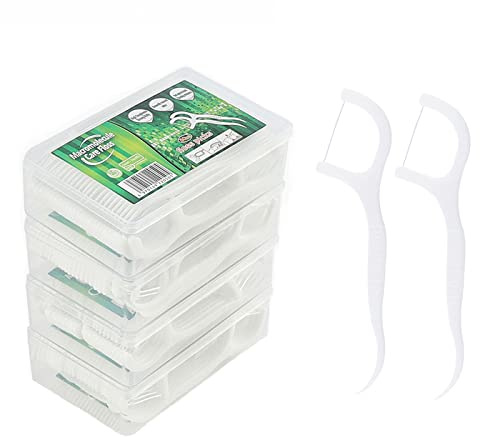 YIKAOMAI 200PCS filo interdentale bastoncini dentali, filo dentale/filo per la cura dentale con design a Y, bastoncini dentali usa e getta/bastoncini per la pulizia dei denti