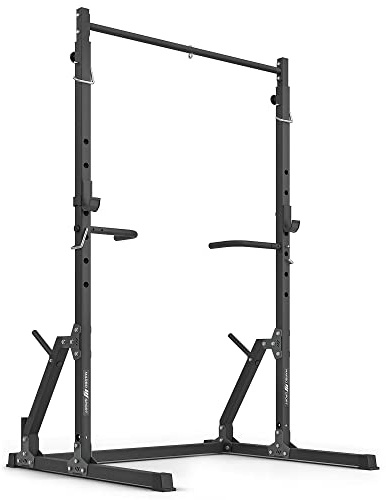 Marbo Sport MS-U116 2.0 - Barra per trazioni fisse con supporto per bilancieri e stazione dip