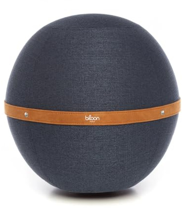 Bloon Sitzball Büro Ergonomische Sitzgelegenheit Anti Rückenschmerzen, bequemer Sitz, Telearbeit, Gaming & Kinderzimmer, Ballstuhl / Seat Ball 65 cm Durchmesser, Stoff robust und waschbar