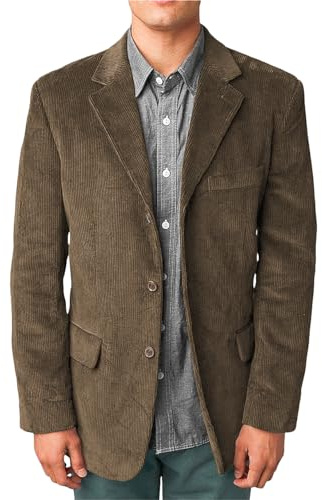 Completi da uomo a 3 pezzi, vestibilità slim, doppiopetto, bottoni dorati, blazer, pantaloni, ballo di fine anno, completi da uomo, marrone, XXL